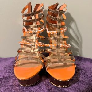 Bronze Heels | Color: Orange Febirose's Closet. size 7